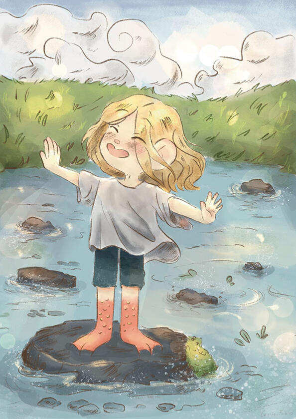 Lamia enjoying the breeze